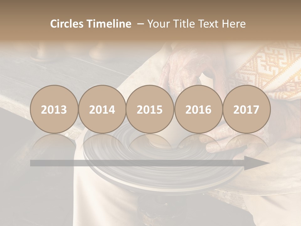 Yellow Finger Rotate PowerPoint Template