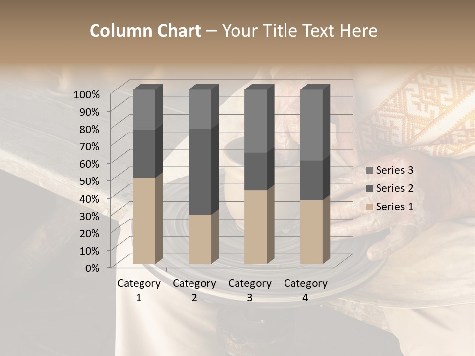 Yellow Finger Rotate PowerPoint Template