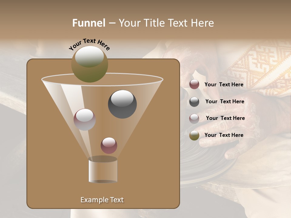 Yellow Finger Rotate PowerPoint Template