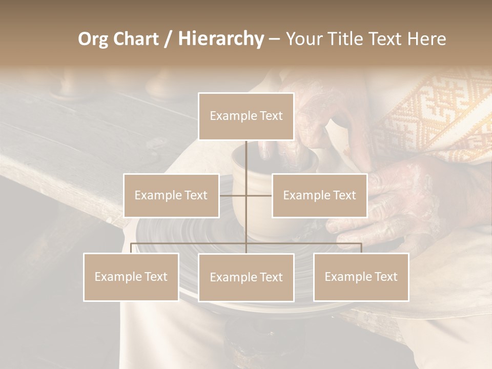 Yellow Finger Rotate PowerPoint Template