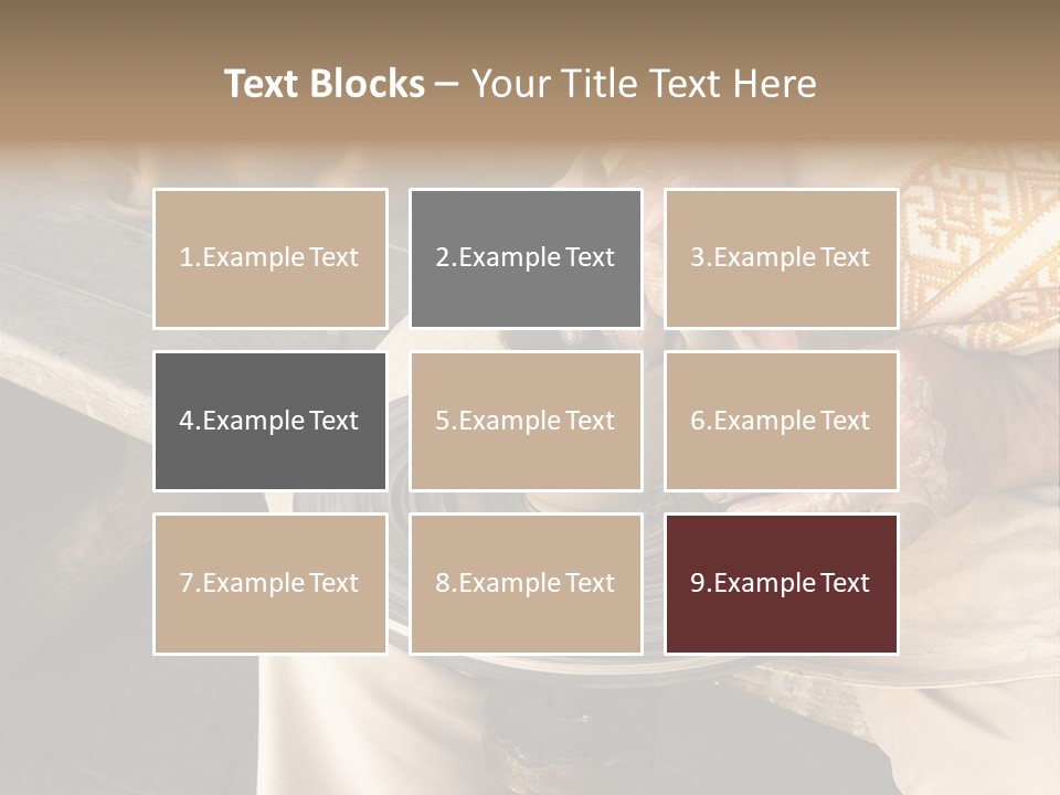 Yellow Finger Rotate PowerPoint Template