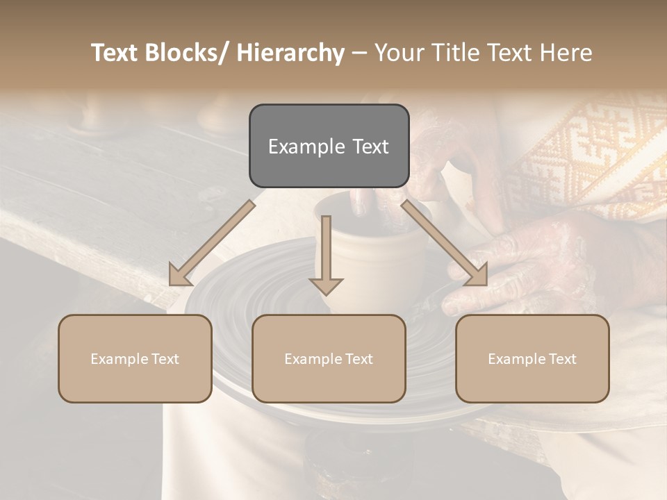 Yellow Finger Rotate PowerPoint Template