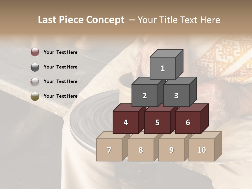 Yellow Finger Rotate PowerPoint Template