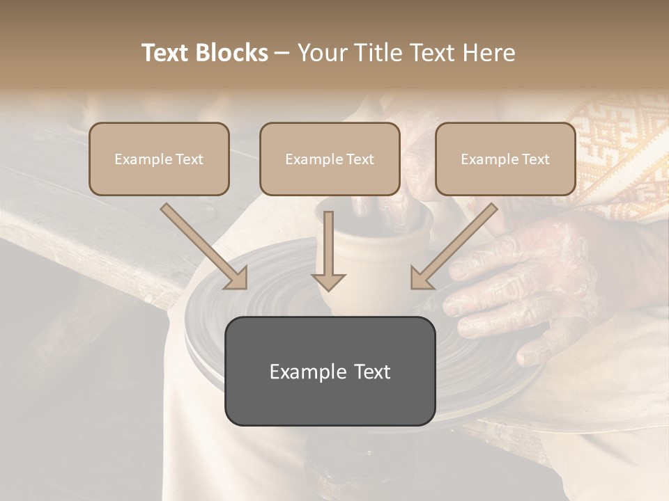 Yellow Finger Rotate PowerPoint Template