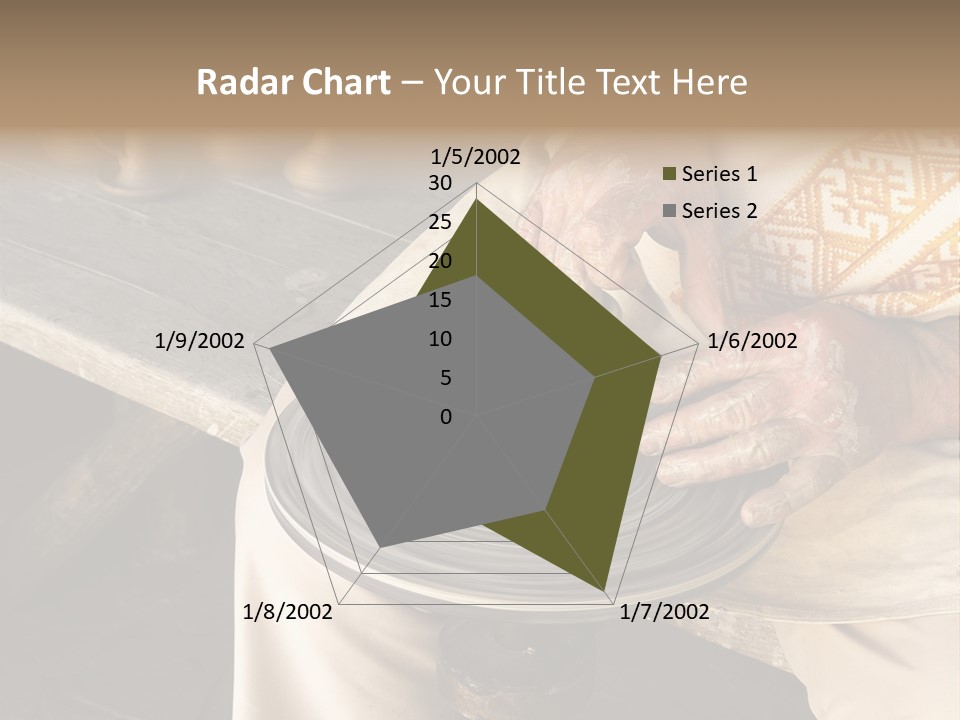 Yellow Finger Rotate PowerPoint Template