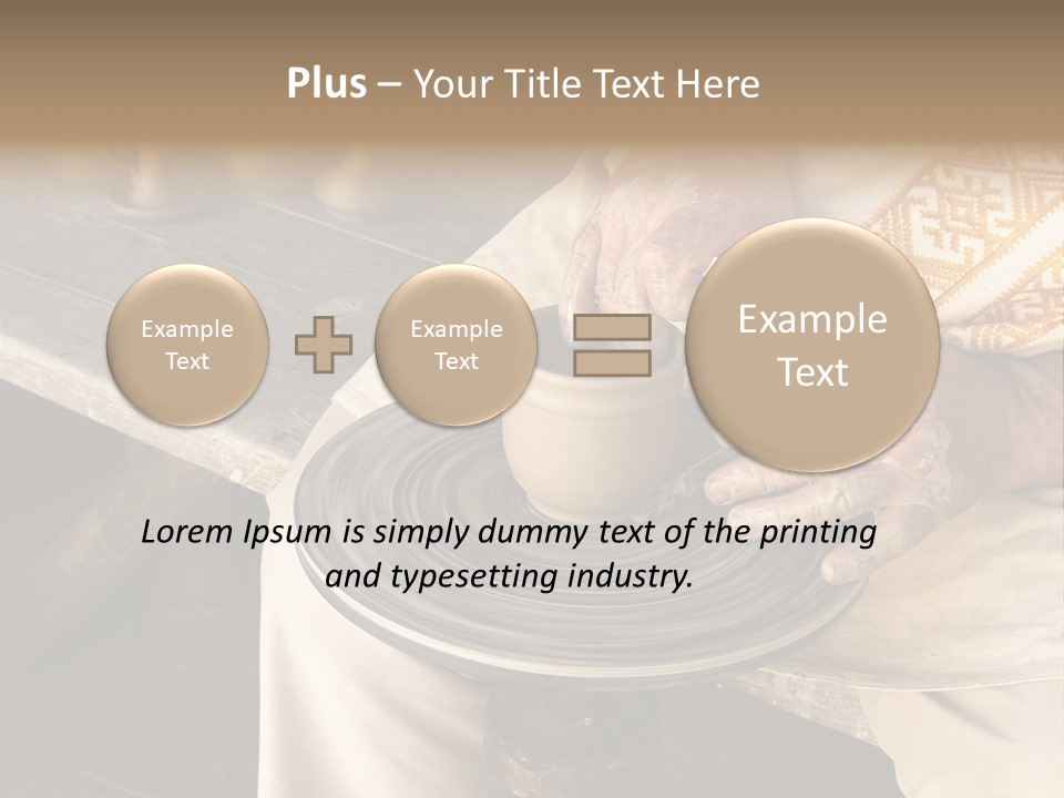 Yellow Finger Rotate PowerPoint Template