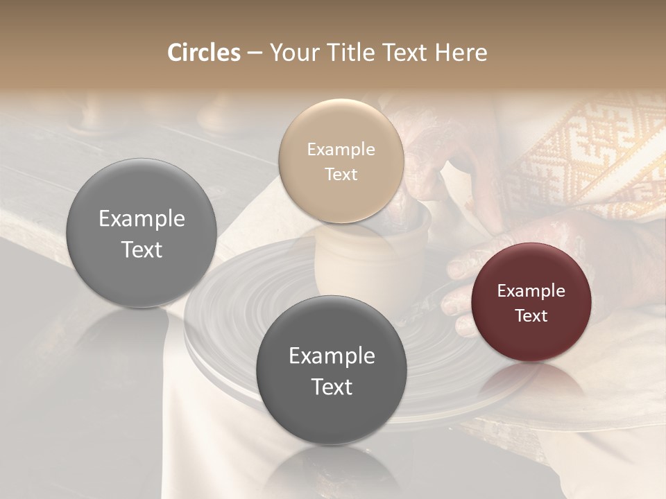 Yellow Finger Rotate PowerPoint Template
