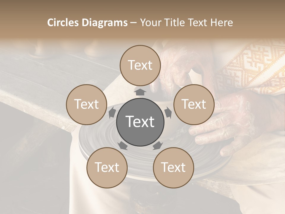 Yellow Finger Rotate PowerPoint Template