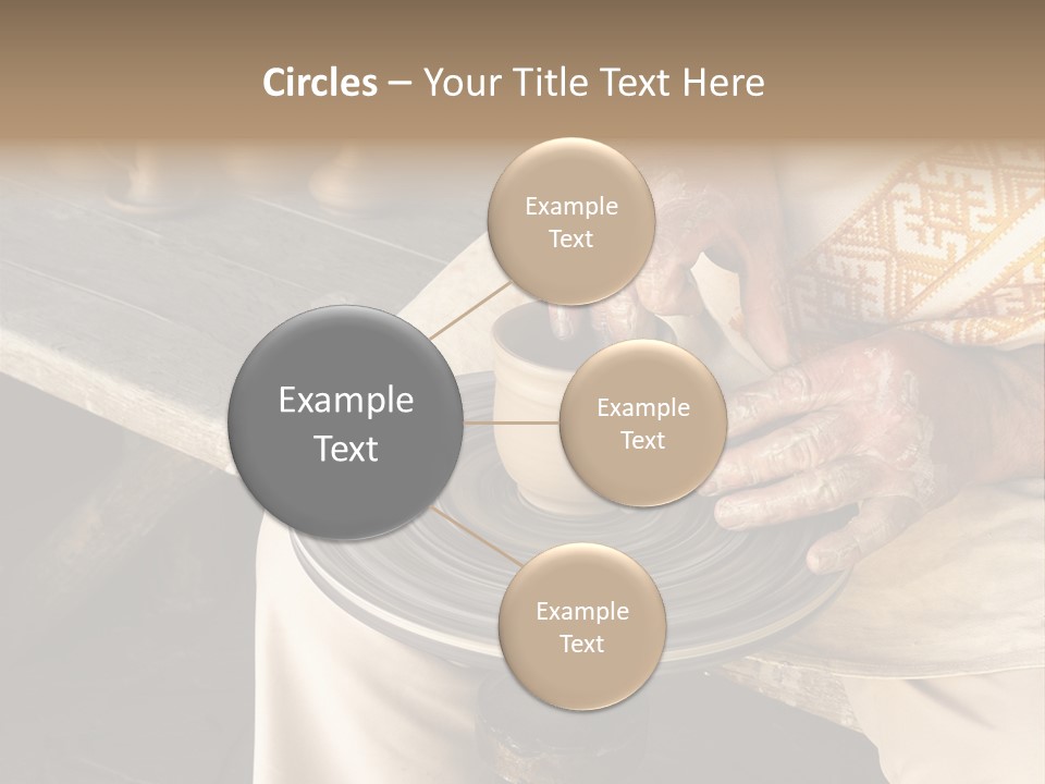 Yellow Finger Rotate PowerPoint Template
