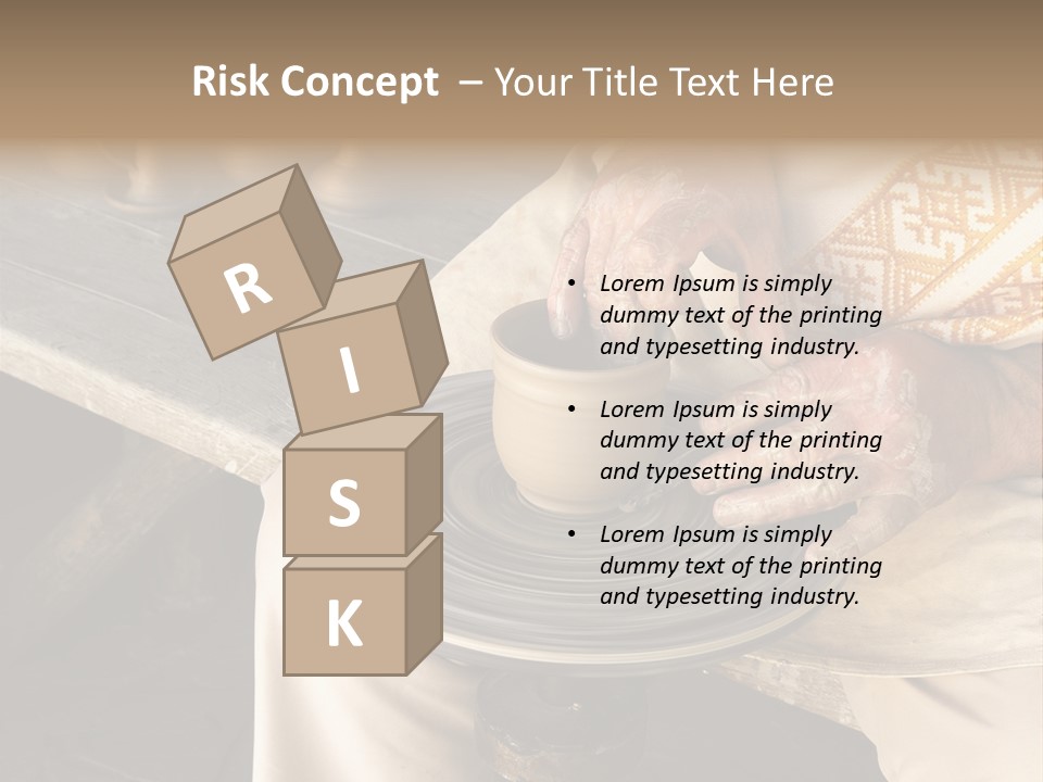 Yellow Finger Rotate PowerPoint Template