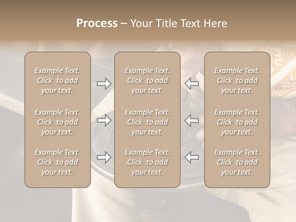 Yellow Finger Rotate PowerPoint Template