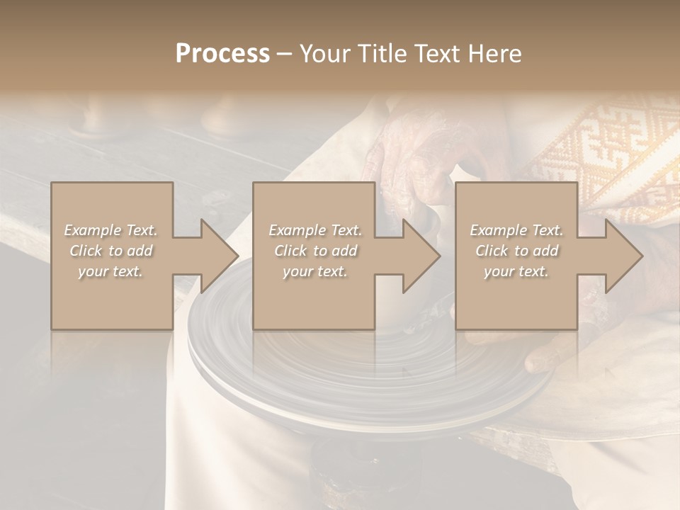 Yellow Finger Rotate PowerPoint Template