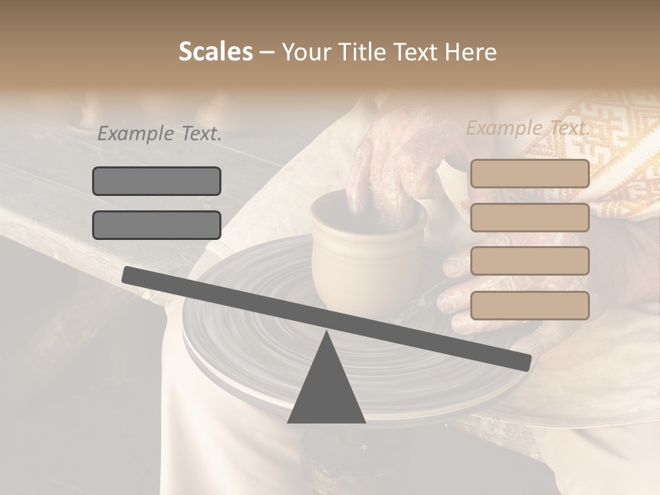 Yellow Finger Rotate PowerPoint Template