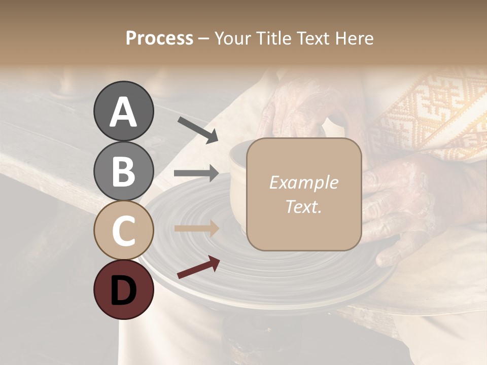 Yellow Finger Rotate PowerPoint Template