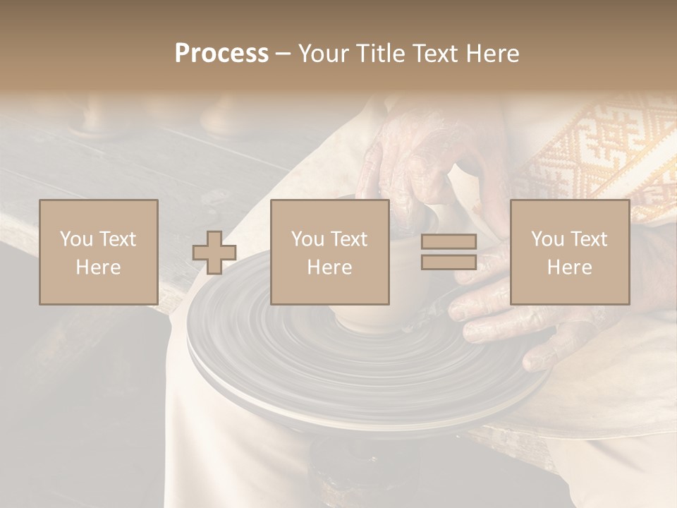 Yellow Finger Rotate PowerPoint Template