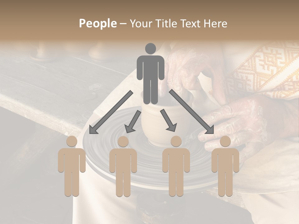 Yellow Finger Rotate PowerPoint Template