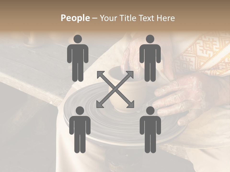 Yellow Finger Rotate PowerPoint Template