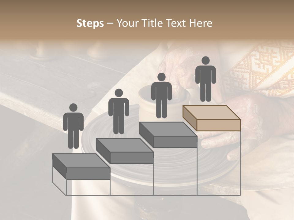 Yellow Finger Rotate PowerPoint Template