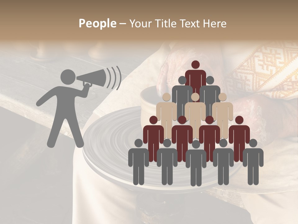 Yellow Finger Rotate PowerPoint Template