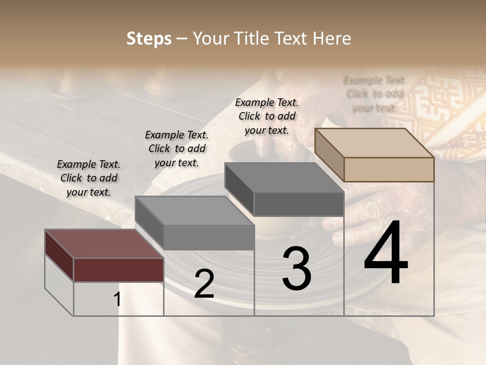 Yellow Finger Rotate PowerPoint Template