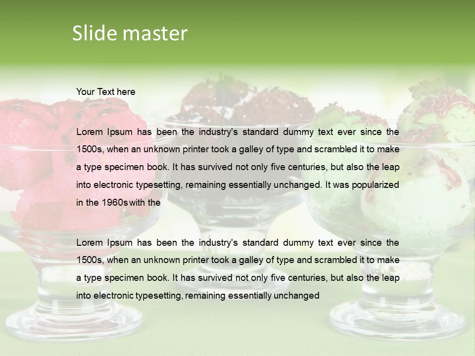 Refreshing Background Leaf PowerPoint Template