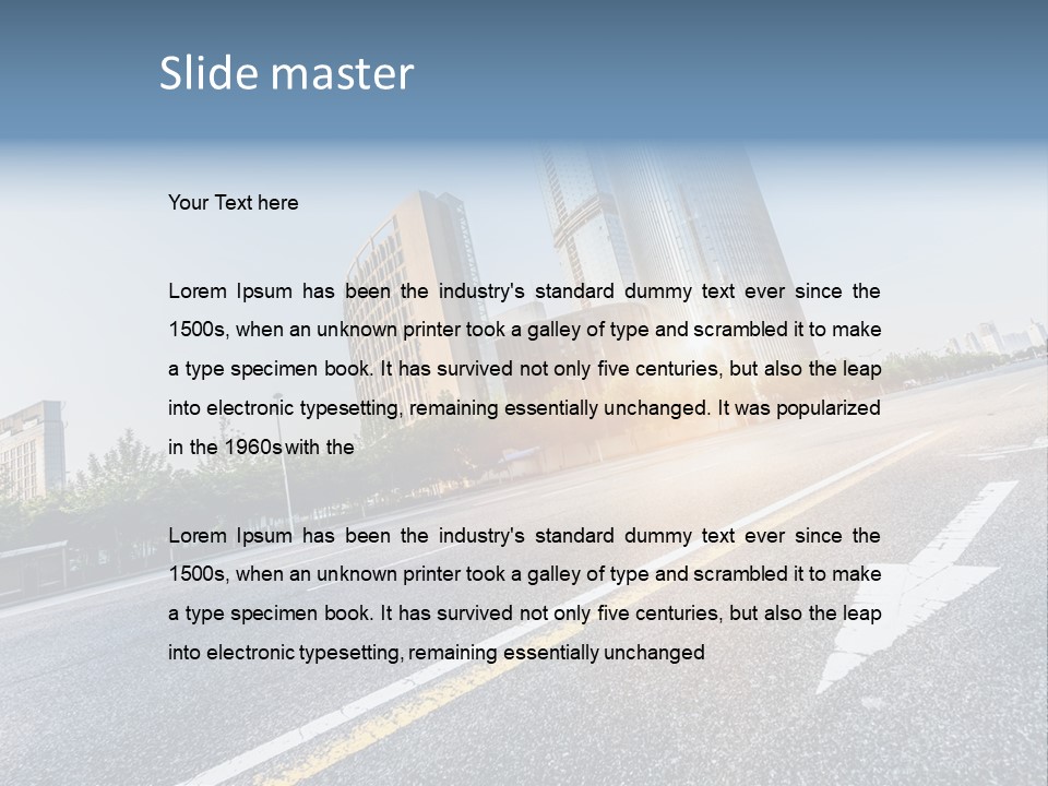 Motion Office Shanghai PowerPoint Template