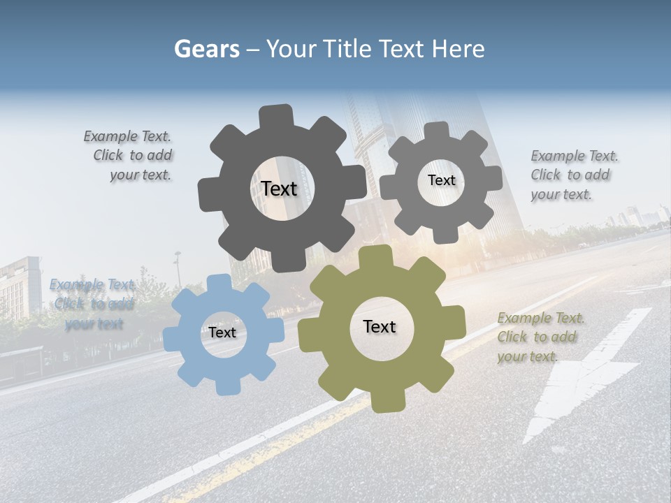 Motion Office Shanghai PowerPoint Template