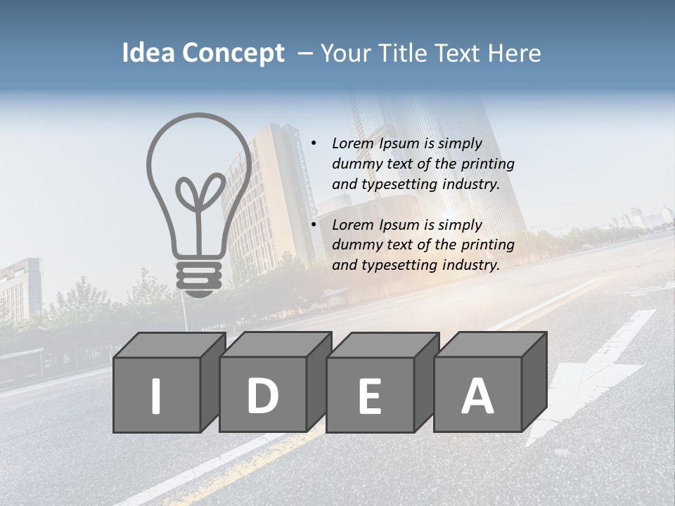Motion Office Shanghai PowerPoint Template