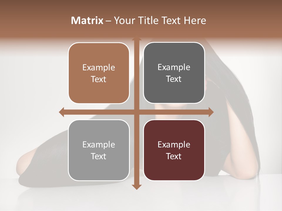 Glamour Sit Hairstyle PowerPoint Template