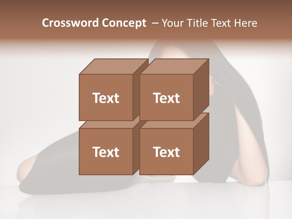 Glamour Sit Hairstyle PowerPoint Template