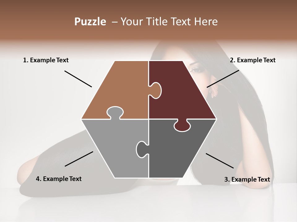 Glamour Sit Hairstyle PowerPoint Template