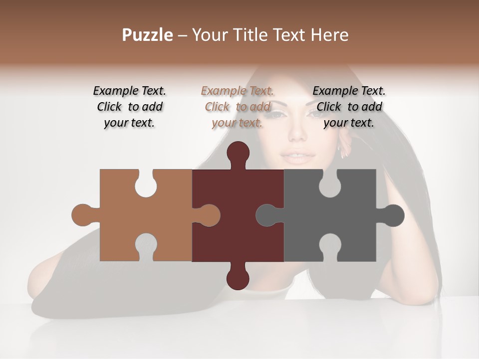 Glamour Sit Hairstyle PowerPoint Template