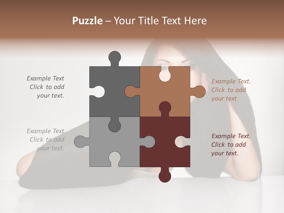 Glamour Sit Hairstyle PowerPoint Template