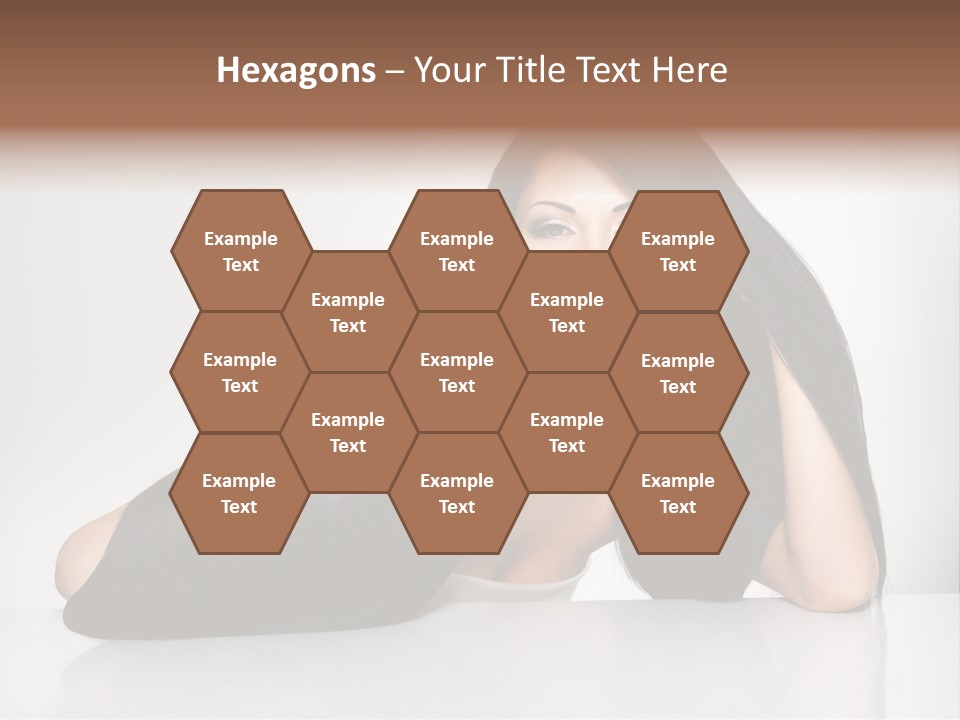 Glamour Sit Hairstyle PowerPoint Template