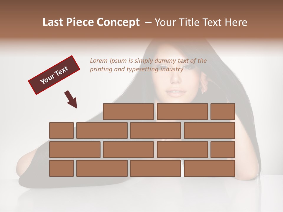 Glamour Sit Hairstyle PowerPoint Template