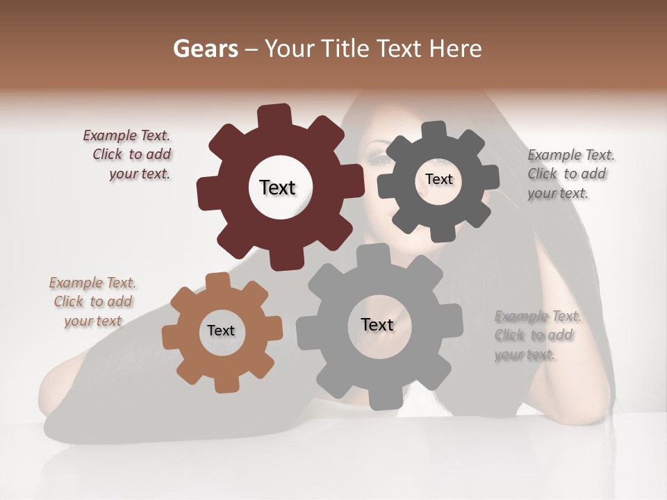 Glamour Sit Hairstyle PowerPoint Template