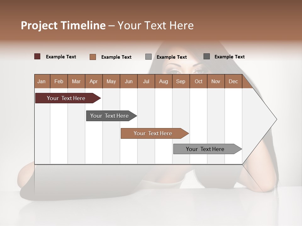 Glamour Sit Hairstyle PowerPoint Template