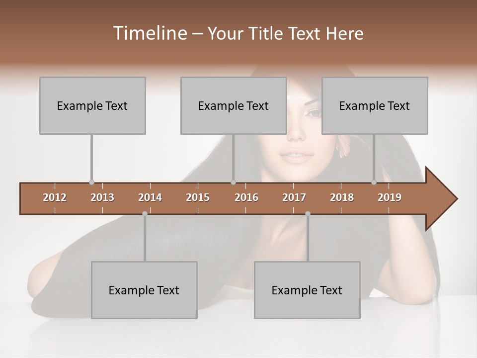 Glamour Sit Hairstyle PowerPoint Template