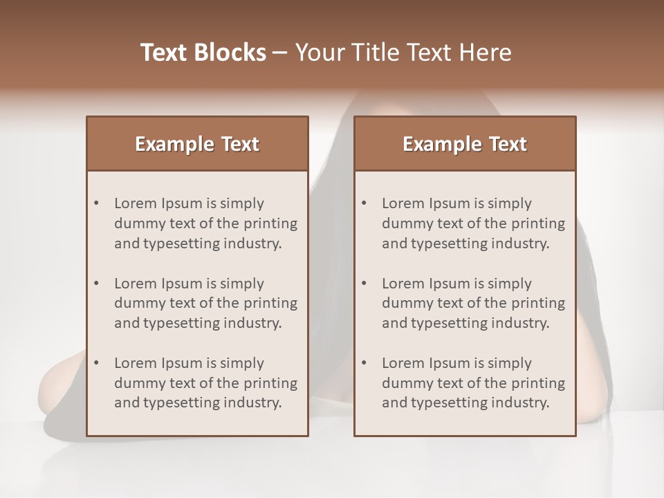 Glamour Sit Hairstyle PowerPoint Template