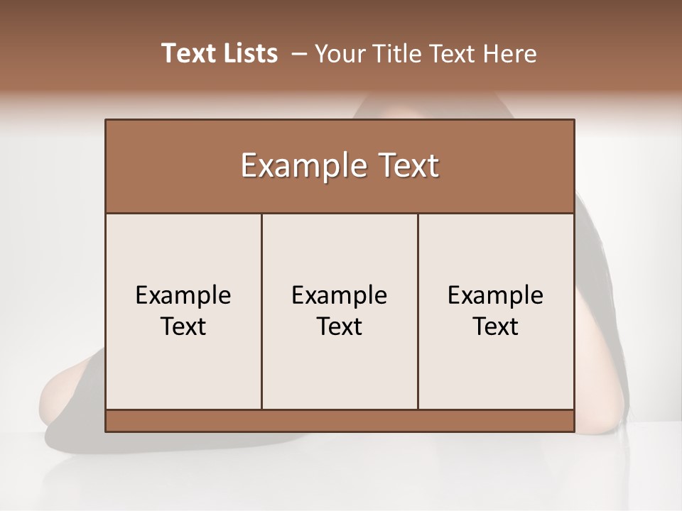 Glamour Sit Hairstyle PowerPoint Template