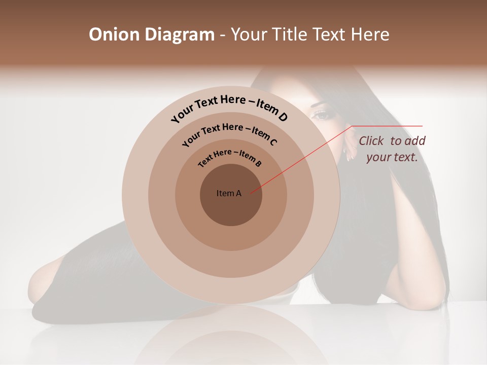 Glamour Sit Hairstyle PowerPoint Template