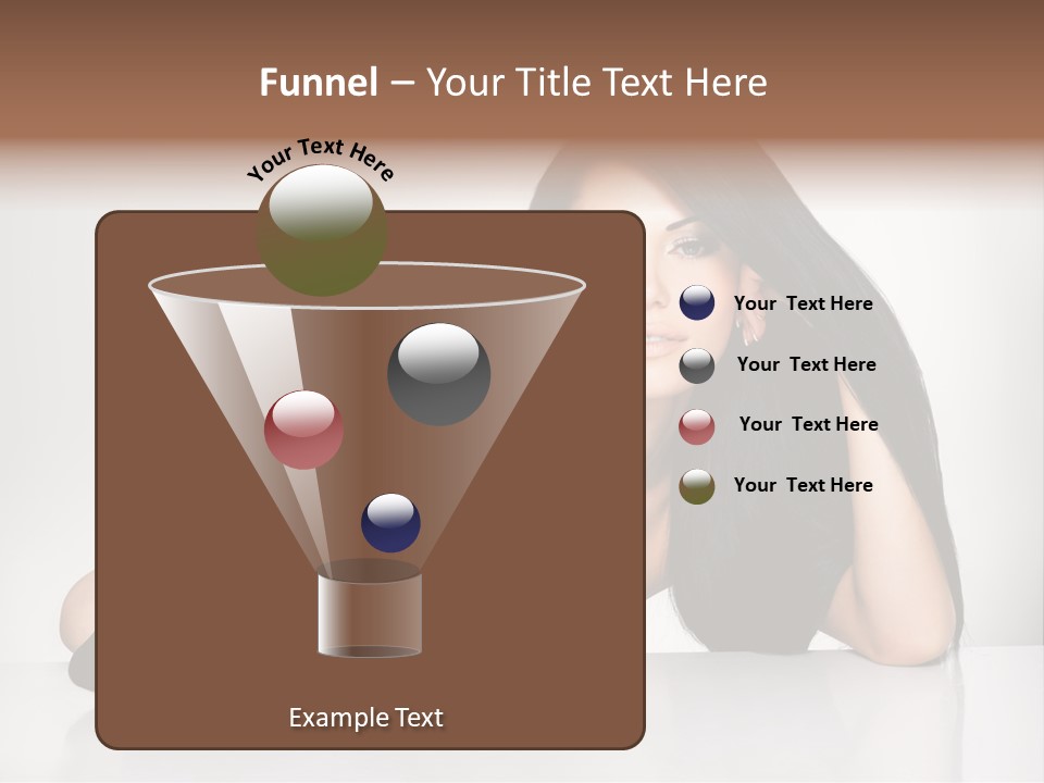 Glamour Sit Hairstyle PowerPoint Template