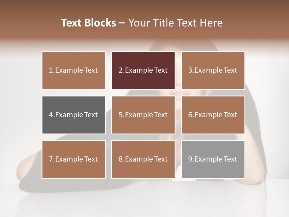 Glamour Sit Hairstyle PowerPoint Template