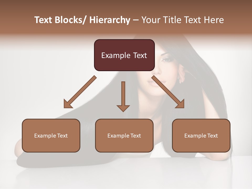 Glamour Sit Hairstyle PowerPoint Template