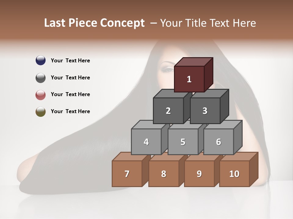 Glamour Sit Hairstyle PowerPoint Template