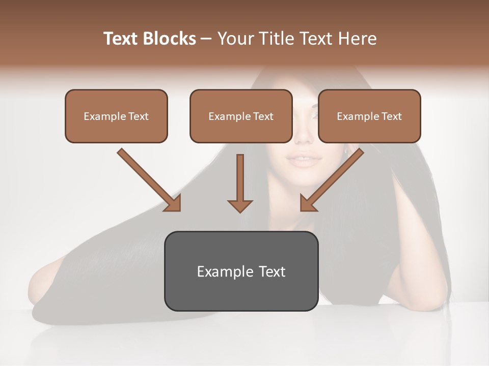 Glamour Sit Hairstyle PowerPoint Template