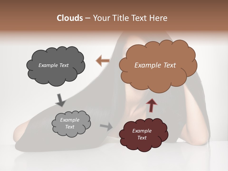 Glamour Sit Hairstyle PowerPoint Template
