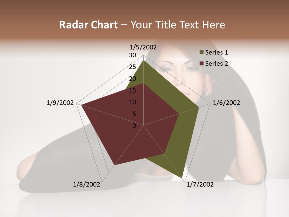 Glamour Sit Hairstyle PowerPoint Template