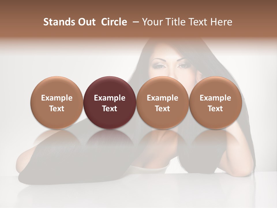 Glamour Sit Hairstyle PowerPoint Template