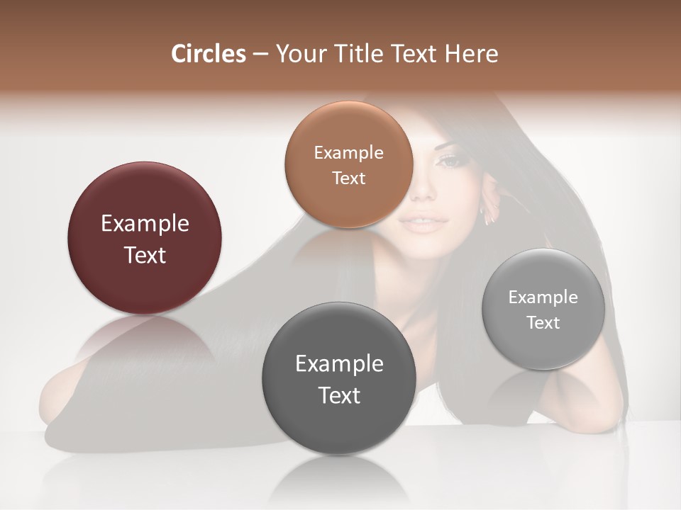 Glamour Sit Hairstyle PowerPoint Template